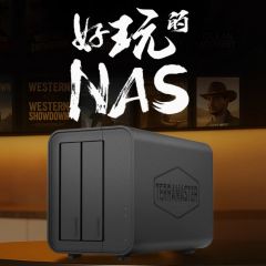 铁威马F2-424 nas网络存储器 家用2盘位私有云家庭存储主机